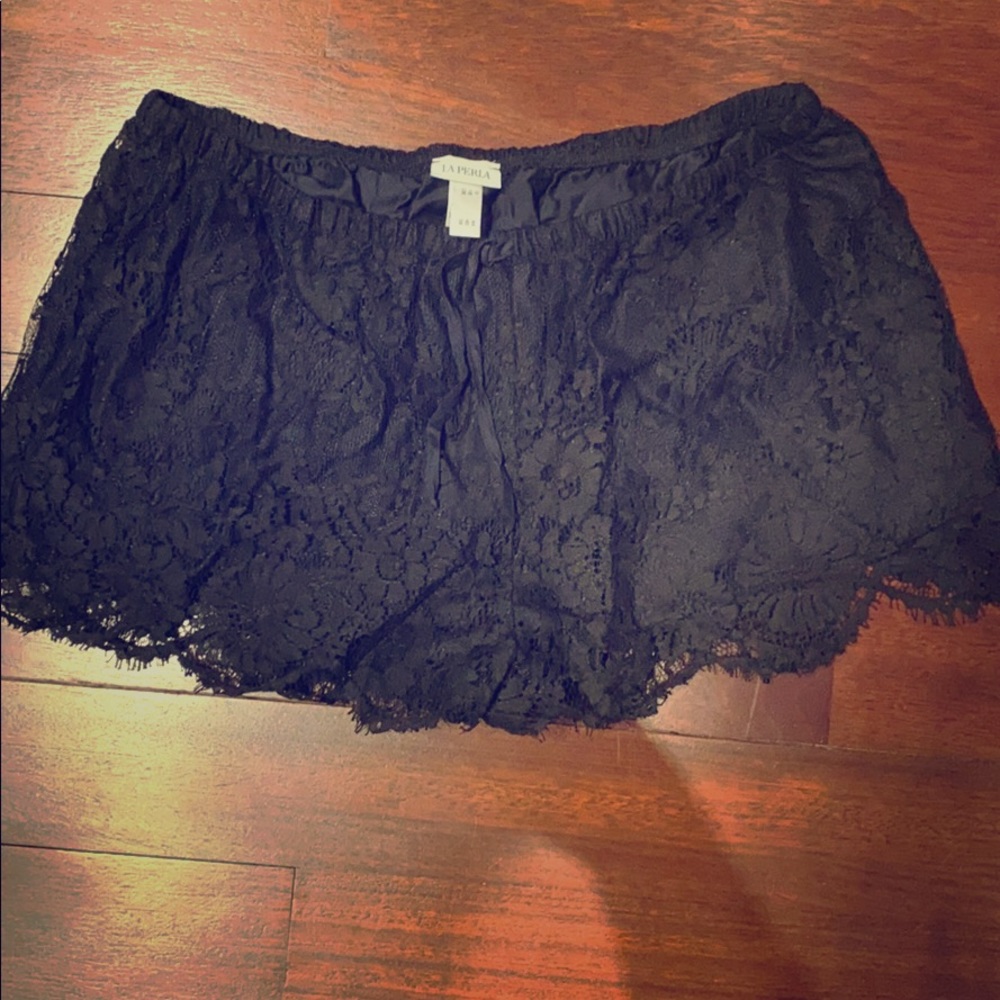 La Perla Black Lace Shorts